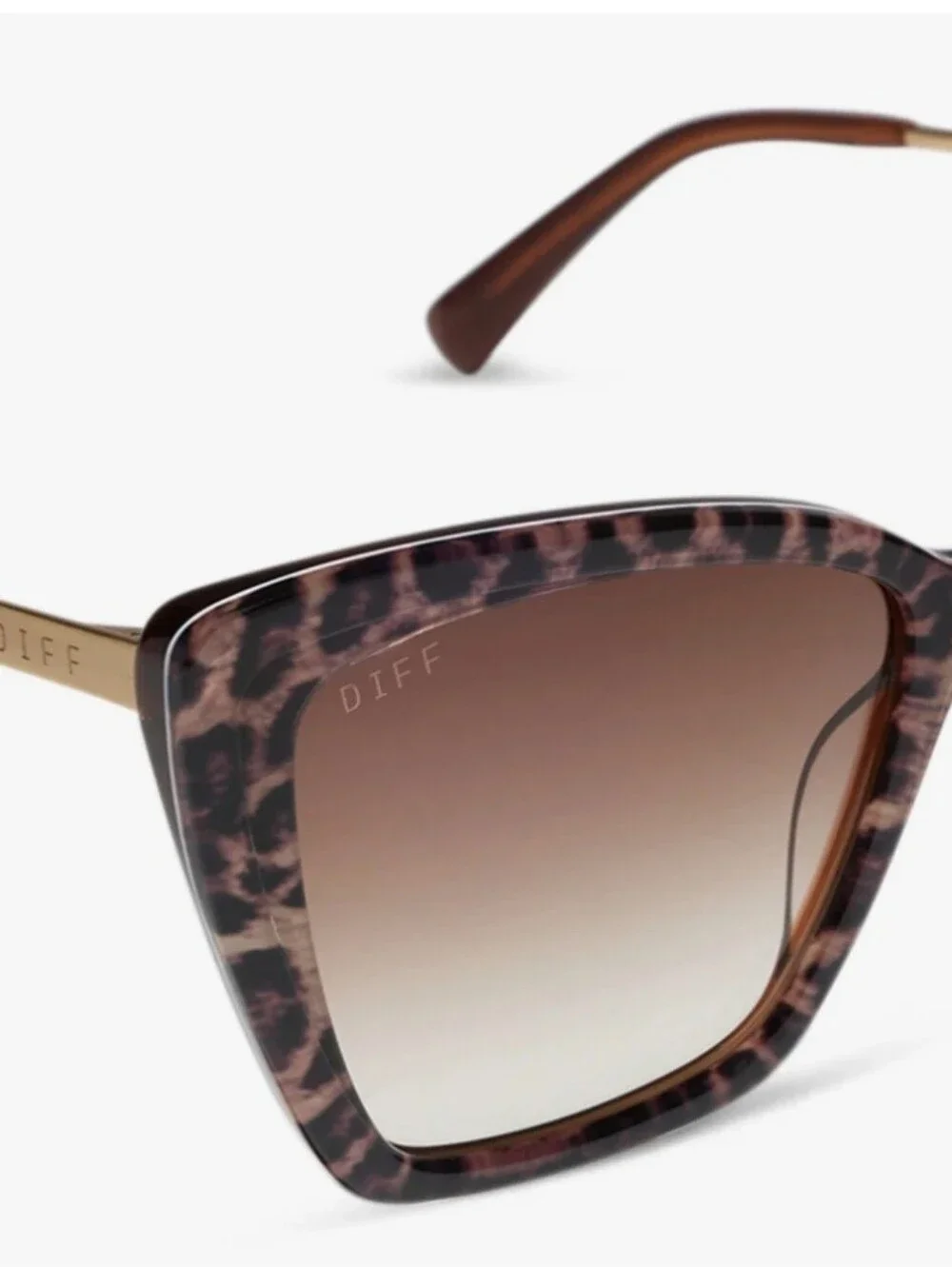 Women's Tortoiseshell Square Sunglasses - Brown Lenses